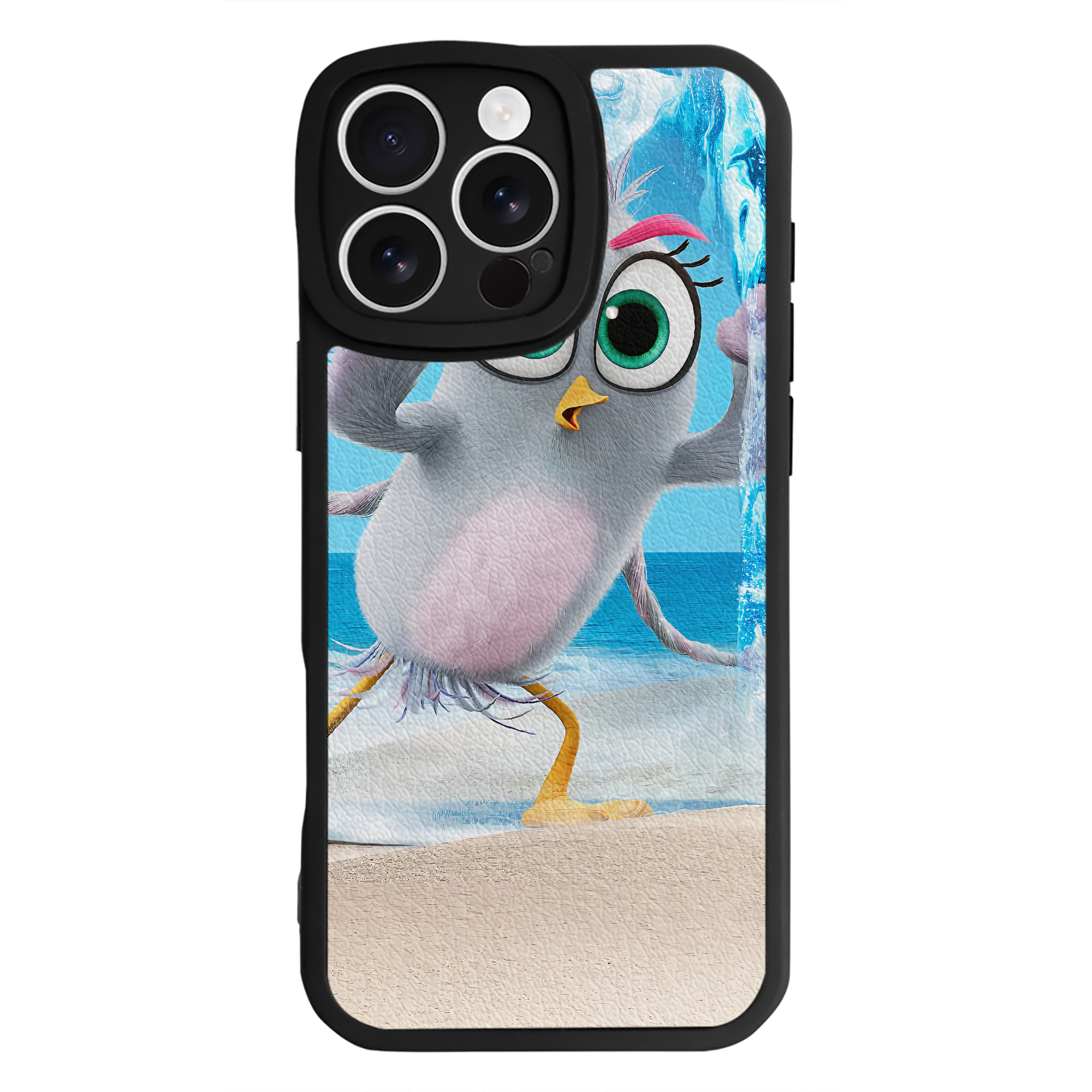 （画像用） Angry Birds アングリーバード 【iPhone 16シリーズ対応】シリコンスマホケース（レザー調） 材質：シリコン